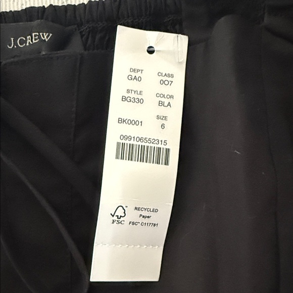 J Crew 100% Cotton Elegant Black Women's Top. Size 6. New! - Picture 10 of 12